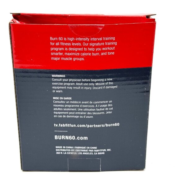 Burn 60 3 Resistance Bands Light/Medium/Heavy, Grey/Black/Red - Picture 6 of 13